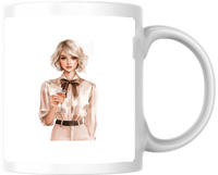 Thumbnail for Chic Fashion Girl Mug | Watercolor Elegant Lady Coffee Mug | Fashionista Gift