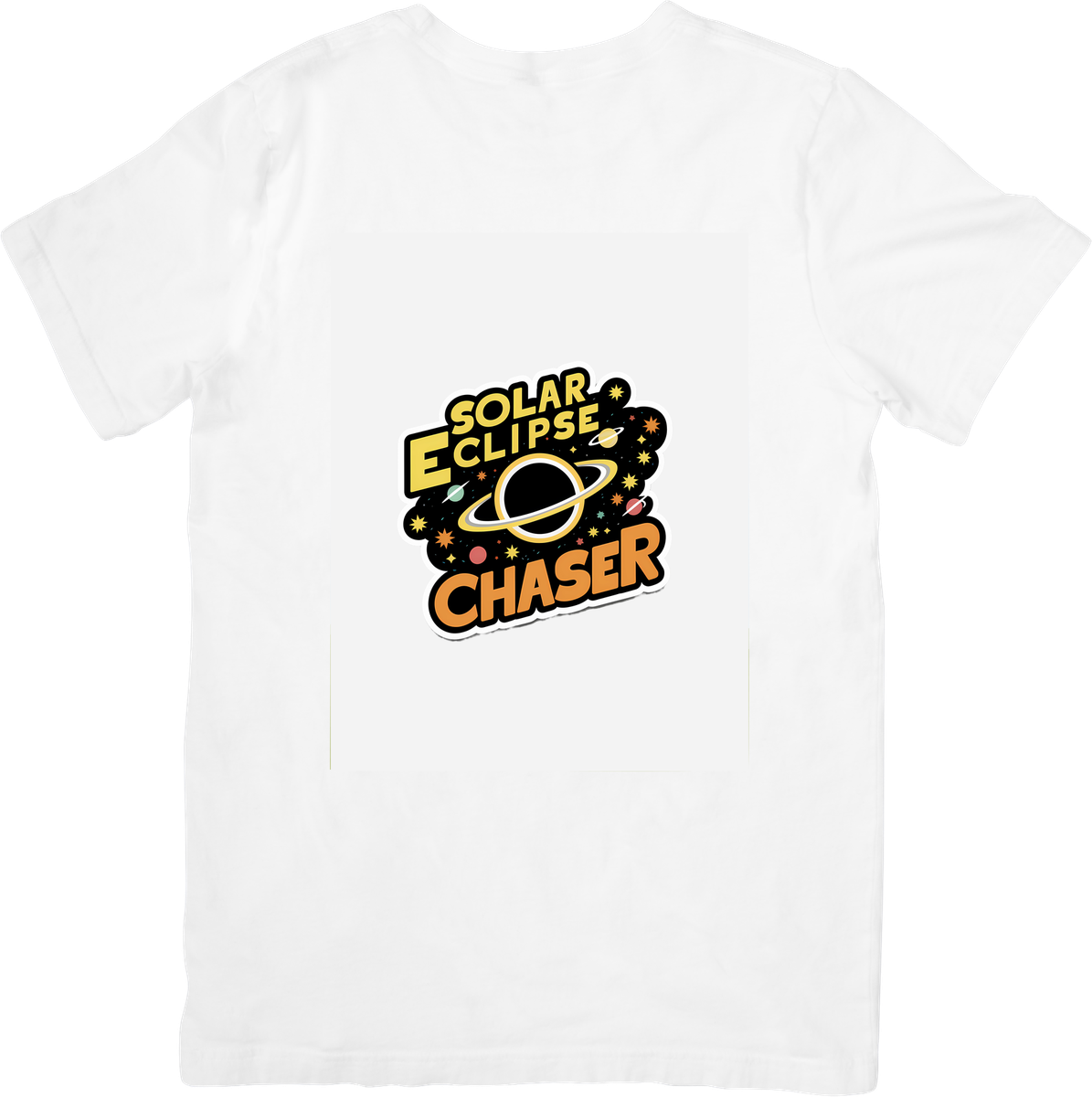 Solar Eclipse Chaser T-Shirt | Retro Space Planet Graphic Tee | Astronomy Stargazer Gift
