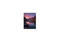 Thumbnail for Mountain Sunset Lake Throw Pillow | Scenic Nature Reflection Decorative Pillow | Cabin Outdoor Gift