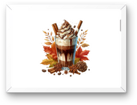 Thumbnail for Autumn Spiced Latte Wall Art | Watercolor Fall Coffee Print | Cozy Cafe Kitchen Gift