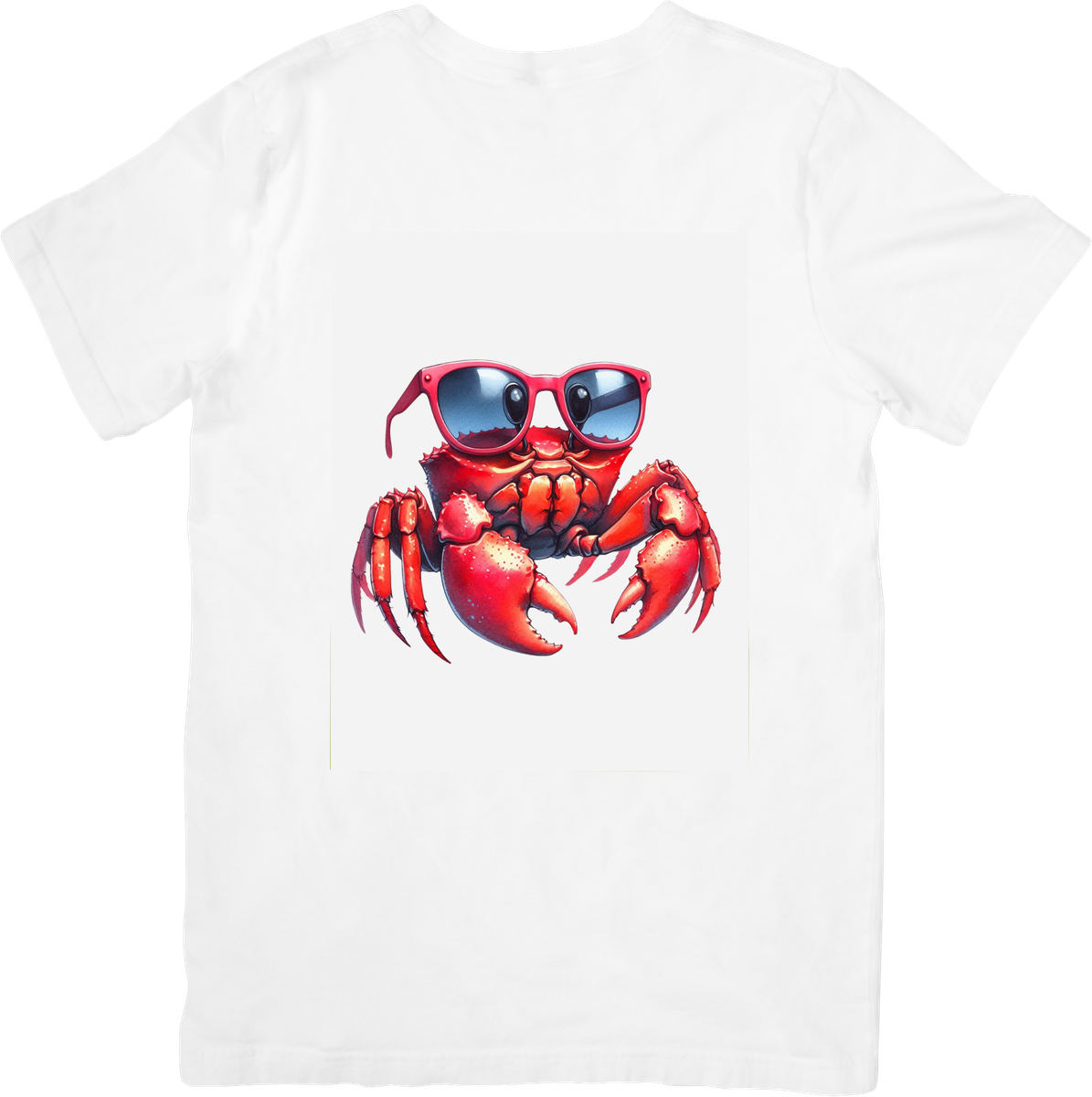 Cool Crab Sunglasses T-Shirt | Funny Beach Summer Graphic Tee | Ocean Lover Gift