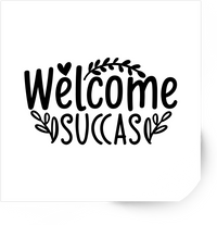 Thumbnail for Welcome Succas Sticker | Funny Succulent Pun Vinyl Decal | Plant Lover Gift
