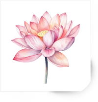 Thumbnail for Pink Lotus Flower Sticker | Watercolor Floral Vinyl Decal | Zen Botanical Gift