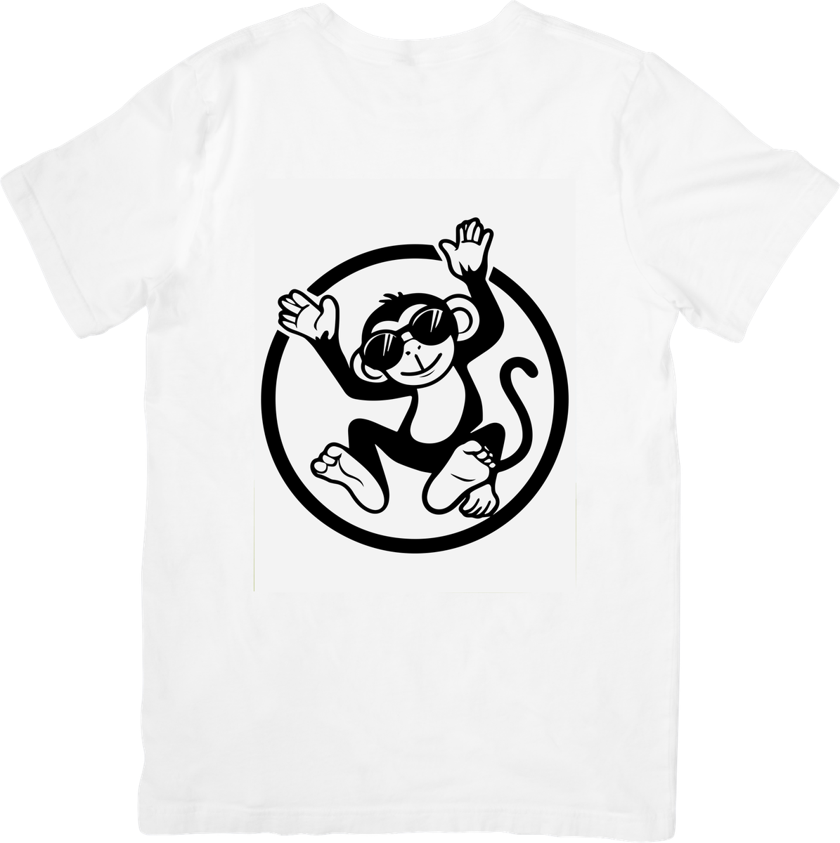Cool Monkey Sunglasses T-Shirt | Retro Cartoon Chimp Graphic Tee | Fun Streetwear Gift