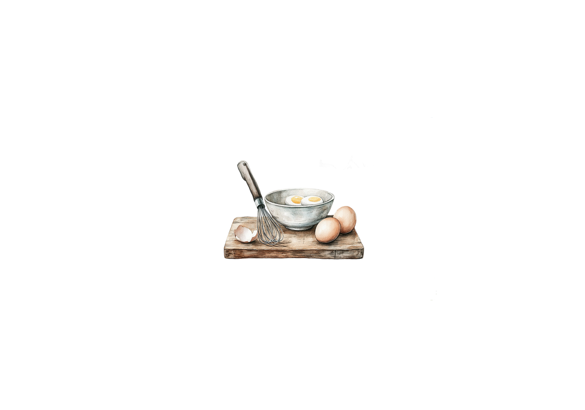 Baking Eggs Whisk Throw Pillow | Watercolor Rustic Kitchen Decorative Pillow | Baker Home Decor Gift