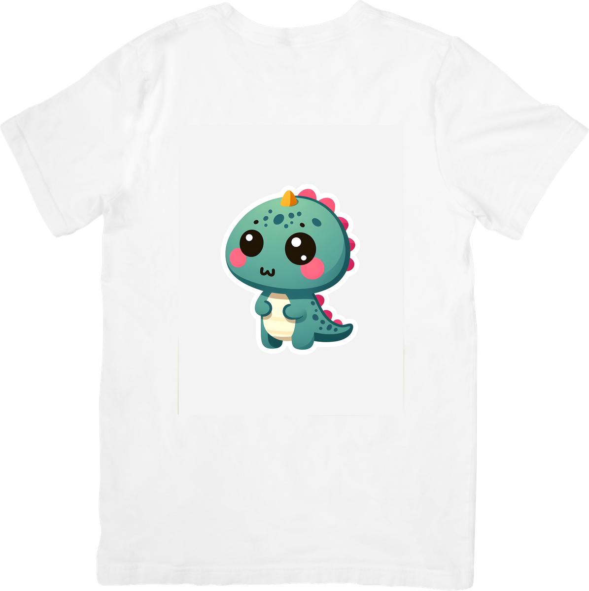 Cute Baby Dino T-Shirt | Kawaii Green Dinosaur Graphic Tee | Kids Cartoon Gift