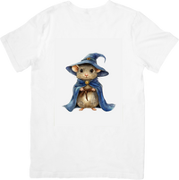 Thumbnail for Wizard Mouse T-Shirt | Cute Watercolor Sorcerer Mouse Graphic Tee | Fantasy Lover Gift