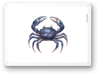 Thumbnail for Blue Crab Wall Art | Watercolor Coastal Nautical Print | Beach House Gift