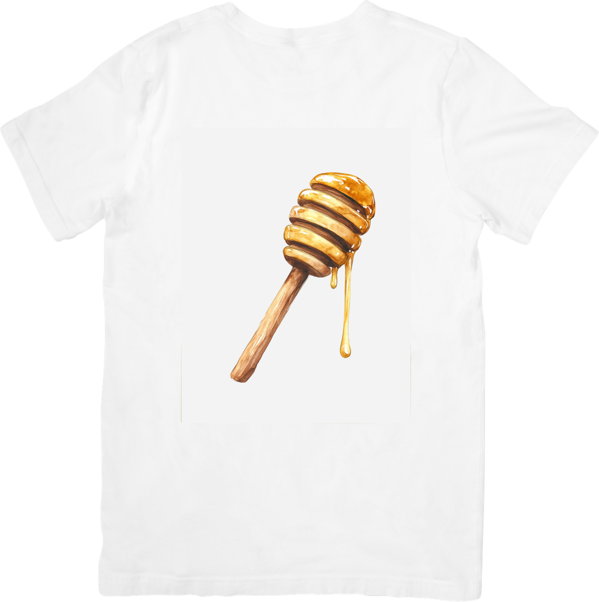 Honey Dipper T-Shirt | Watercolor Golden Honey Graphic Tee | Bee Lover Foodie Gift